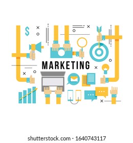 Digital marketing. Social network, media communication