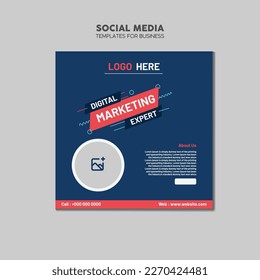 Social-Post-Vorlage für digitales Marketing