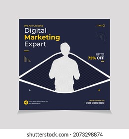 Digital Marketing Soical Media Template And Instagram Banner Design