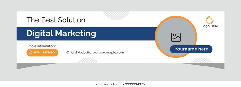 Digital Marketing Solutions Linkedin Banner Template