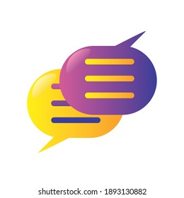digital marketing speech bubble message vector illustration