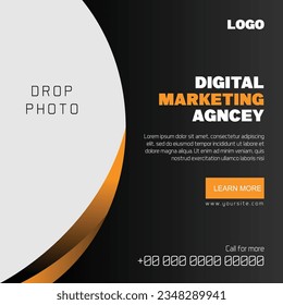 Diseño cuadrado de marketing digital