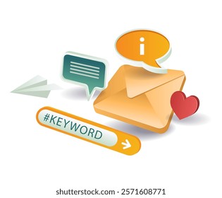 Digital marketing strategy illustration concept