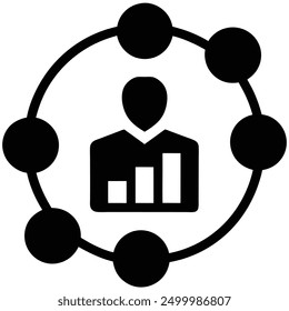 Digital marketing strategy vector art illustration icon design, ideal for online business, branding, and advertising projects. Enhance your marketing visuals with this modern and professional design.