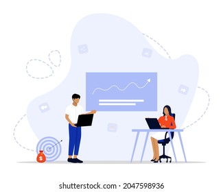 Digital Marketing Strategy Vector Illustration Concept, Suitable for web landing page, ui, mobile app, editorial design, flyer, banner, and other related occasion
