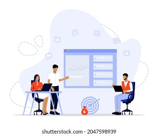 Digital Marketing Strategy Vector Illustration Concept, Suitable for web landing page, ui, mobile app, editorial design, flyer, banner, and other related occasion