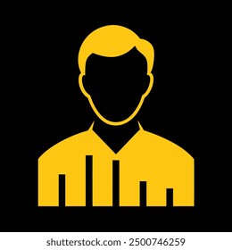Digitale Marketing-Strategie, Vektorgrafik mit einem Mann-Symbol, ideal für Branding, Werbung und SEO-Optimierung. Perfekt für kreative, moderne und webbasierte Projekte.