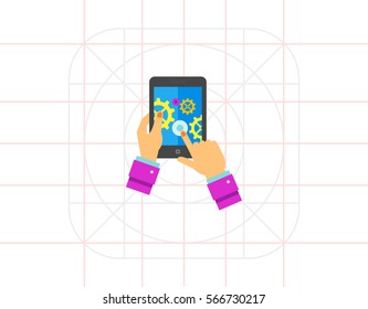 Digital Marketing and Tablet Icon