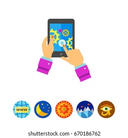 Digital Marketing and Tablet Icon