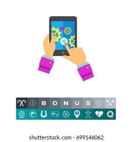 Digital Marketing and Tablet Icon
