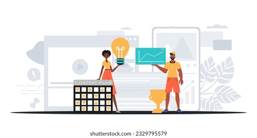 Equipo de Marketing Digital. Listo para usar el banner