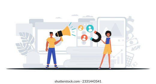 Digital Marketing Team. Ready to use banner
