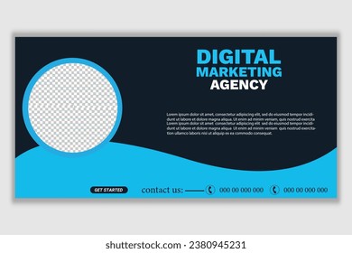 Digital Marketing template banner Vector design