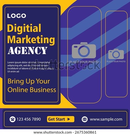 digital marketing template post for agency 