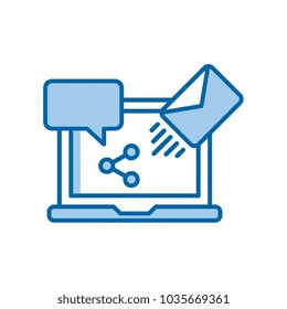 Digital marketing vector icon