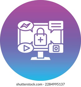 Digital Marketing Vektorsymbol. Kann für Druck-, Mobil- und Web-Anwendungen verwendet werden.