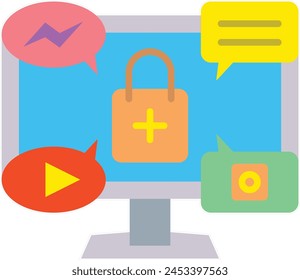 Digital Marketing vector icon. Can be used for printing, mobile and web applications.