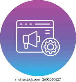 Digital Marketing vector icon. Can be used for printing, mobile and web applications.