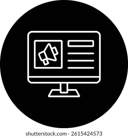 Digital Marketing vector icon. Can be used for printing, mobile and web applications.