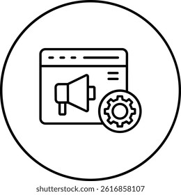 Digital Marketing vector icon. Can be used for printing, mobile and web applications.