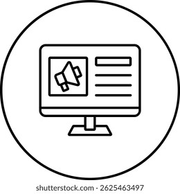 Ícone de vetor de Marketing Digital. Pode ser usado para impressão, aplicativos móveis e da Web.