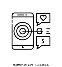 Illustration zur Vektorillustration für digitales Marketing. Internet und Digital Marketing Symbol.