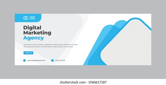 Digital marketing web banner template.