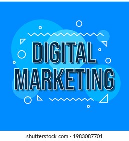 Vector de diseño de plantillas de banners web de marketing digital