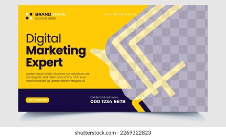 Diseño de plantillas de banners web de marketing digital