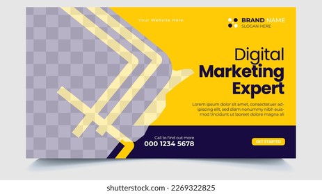 Diseño de plantillas de banners web de marketing digital