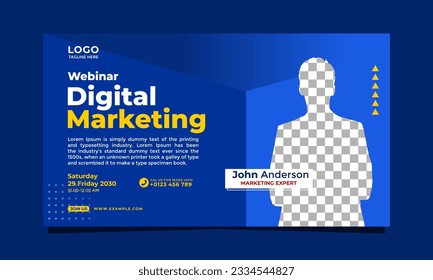 Webinar-Design für digitale Marketingbanner