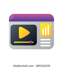 digital marketing website content viral social media vector illustration