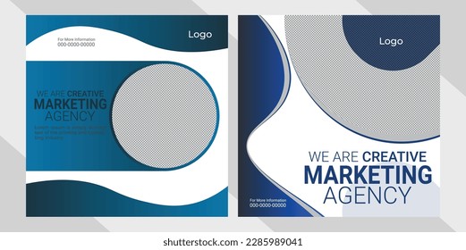 Digital marketing your business growth agency creative corporate social media post design