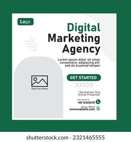 digital marketing-agency social media Instagram post template