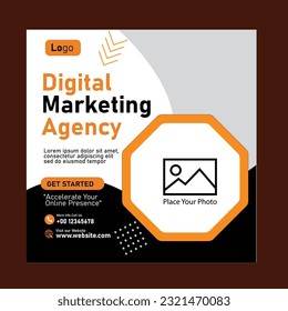 digital marketing-agency social-media  post template