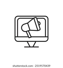 Digital marketingline icon. vector illustration. EPS10