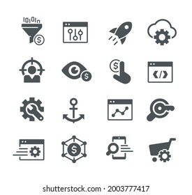 Digital Martketing Icon Set -- Utility Series