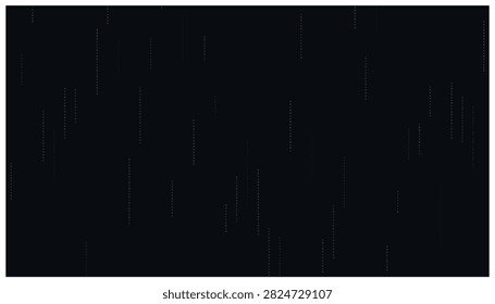 Digital matrix code background featuring falling binary numbers in cyan color. Abstract computer programming aesthetic with tech data stream vector illustration.