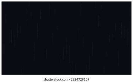 Digital matrix code background featuring falling binary numbers in gold color. Abstract computer programming aesthetic with tech data stream vector illustration.