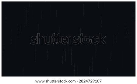 Digital matrix code background featuring falling binary numbers in cyan color. Abstract computer programming aesthetic with tech data stream vector illustration.