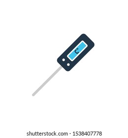 Digital meat thermometer icon. Clipart image isolated on white background