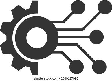 Digital Mechanics vector illustration. A flat illustration design of Digital Mechanics icon on a white background.