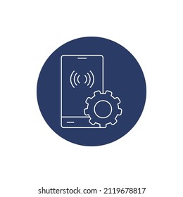 Digital media configuration icon vector