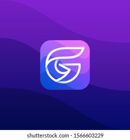 Digital Media Icon Letter G Illustration Vector Design Template. Suitable for Creative Industry, Multimedia, entertainment, Educations, Shop, and any related business
