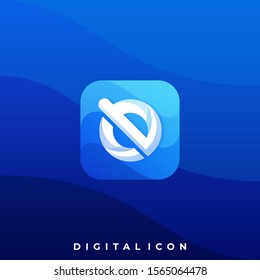 Digital Media Letter E Illustration Vector Design Template. Suitable for Creative Industry, Multimedia, entertainment, Educations, Shop, and any related business
