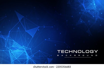 Digital media technology blue background, online cyber technology algorithm, abstract circuit tech, innovation future, wifi internet network connection, Ai big data file storage, illustration vector