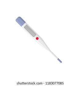 Digital medical thermometer vector Illustration on a white background