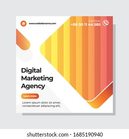 Digital merketing social media post template
