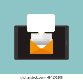 digital messaging related icons image 