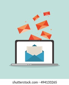 digital messaging related icons image 